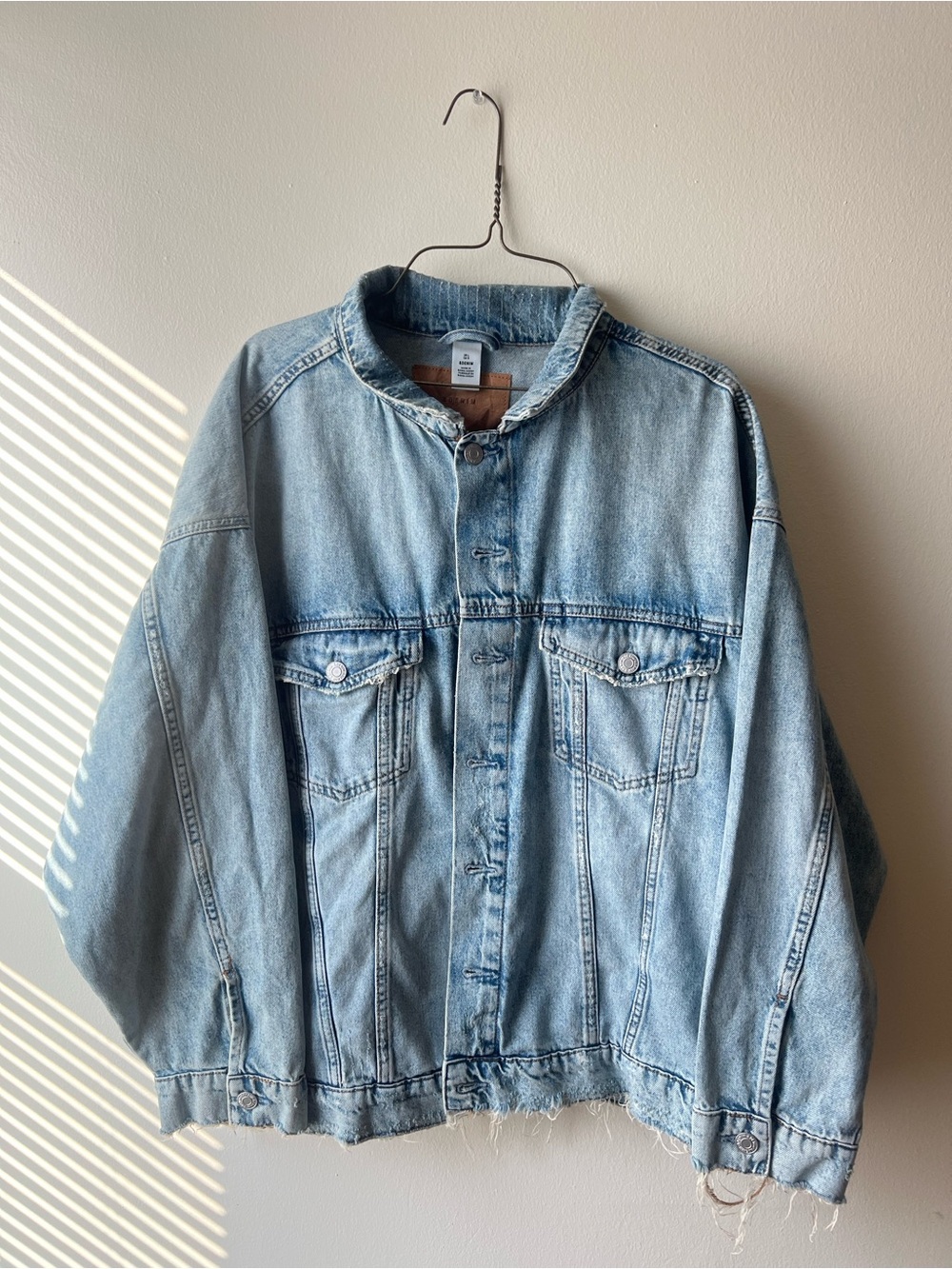 Men's Light Blue Washed Denim Jacket
